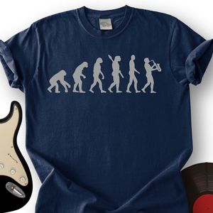 Evolution of Sax Musician T-Shirt