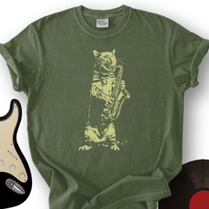 Cat Saxophone T-Shirt