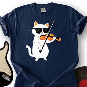 Cat Playing Violin T-Shirt