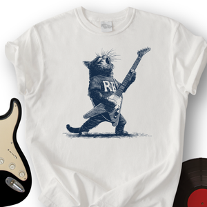 Engraved Rockstar Cat T-Shirt