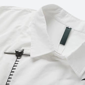 Artsy White Shirt