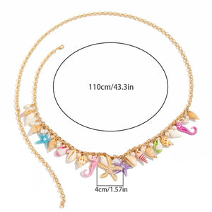 Beach Charm Belly Chain & Anklet