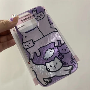 Cat Metallic Phone Case