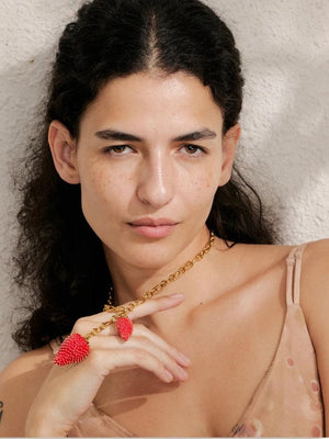 Coquette Strawberry Necklace