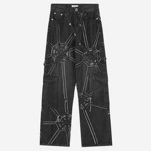 Cyberpunk Patchwork Jeans