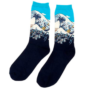 Great Wave off Kanagawa Socks