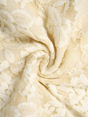 Lemon Lace Backless Mini Dress