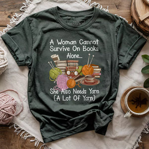 Books & Yarn Lover T-shirt