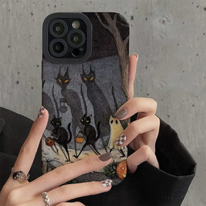 Ghost And Cat IPhone Case
