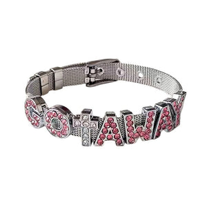 Go Away Rhinestone Bracelet