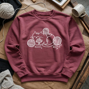 Cat And Yarn Sweatshirt