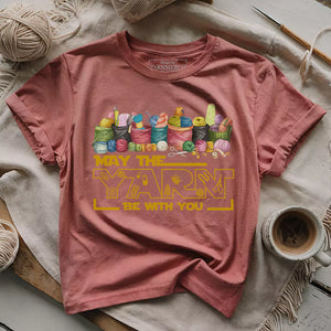 May The Yarn Be With You T-shirt