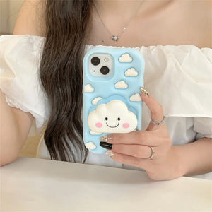Puffy Clouds iPhone Case