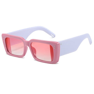 Rectangle Thick Frame Sunglasses