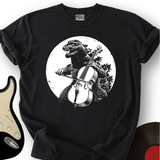 Dinosaur Playing Cello T-Shirt