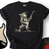 Engraved Rockstar Cat T-Shirt