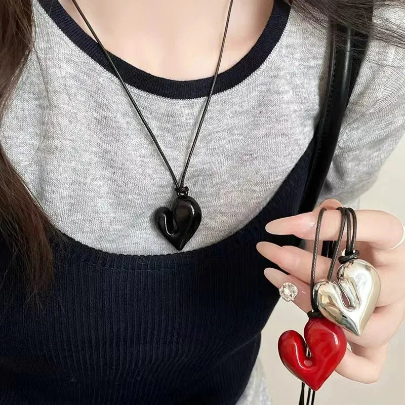 Abstract Heart Necklace