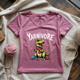 Yarnivore Knitter Lady V-neck