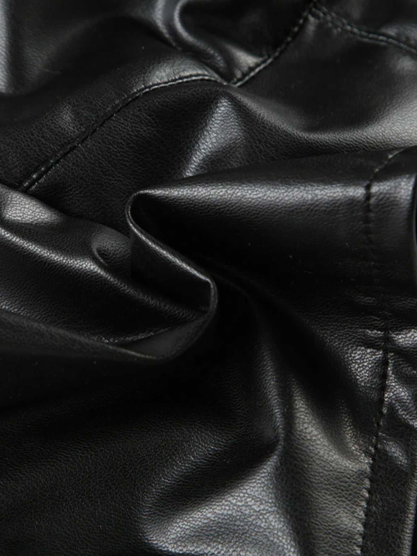 Baddie Faux Leather Crop Top