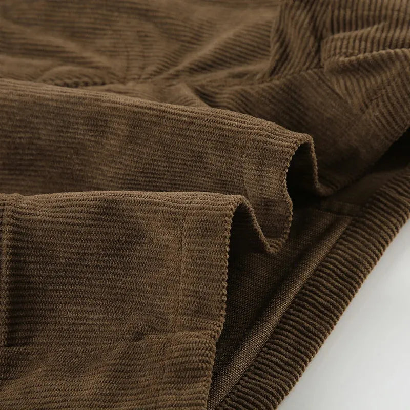 Baddie Leopard Corduroy Shorts