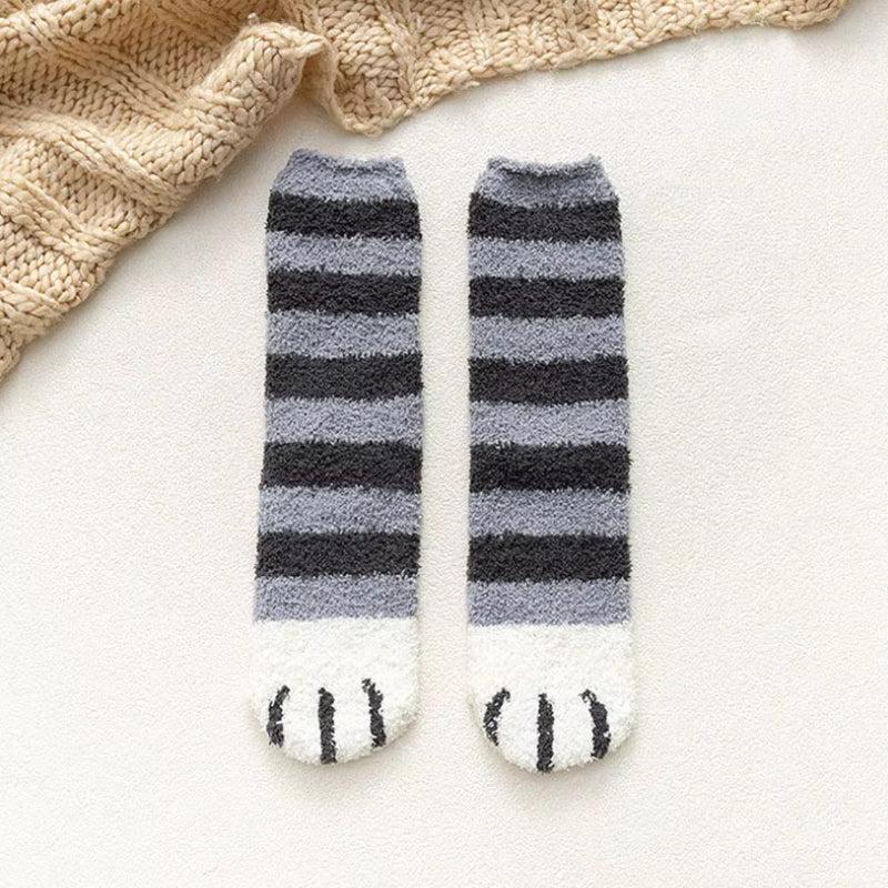 Cat Paw Plush Socks