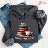 Coffee Yarn Books Hoodie
