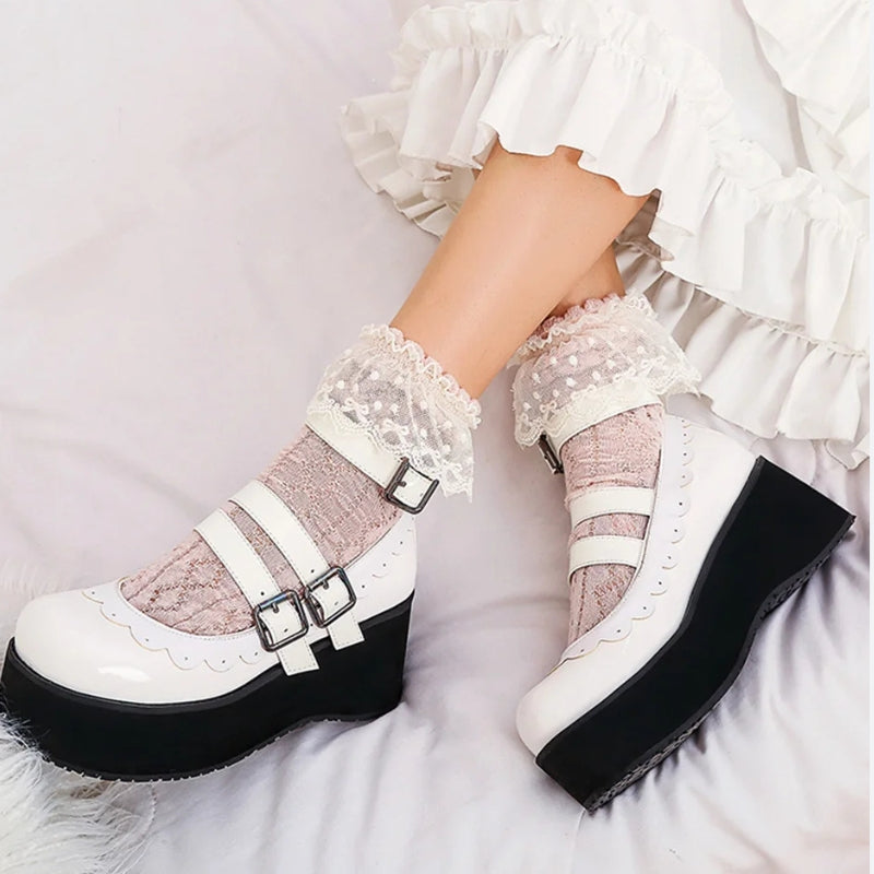Coquette Platform Mary Jane Shoes