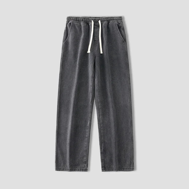 Drawstring Denim Pants