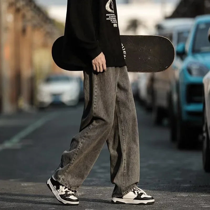 Graphic Baggy Jeans