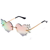 Heart Flame Glasses