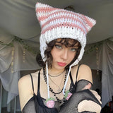 Kawaii Cat Ear Knitted Beanie