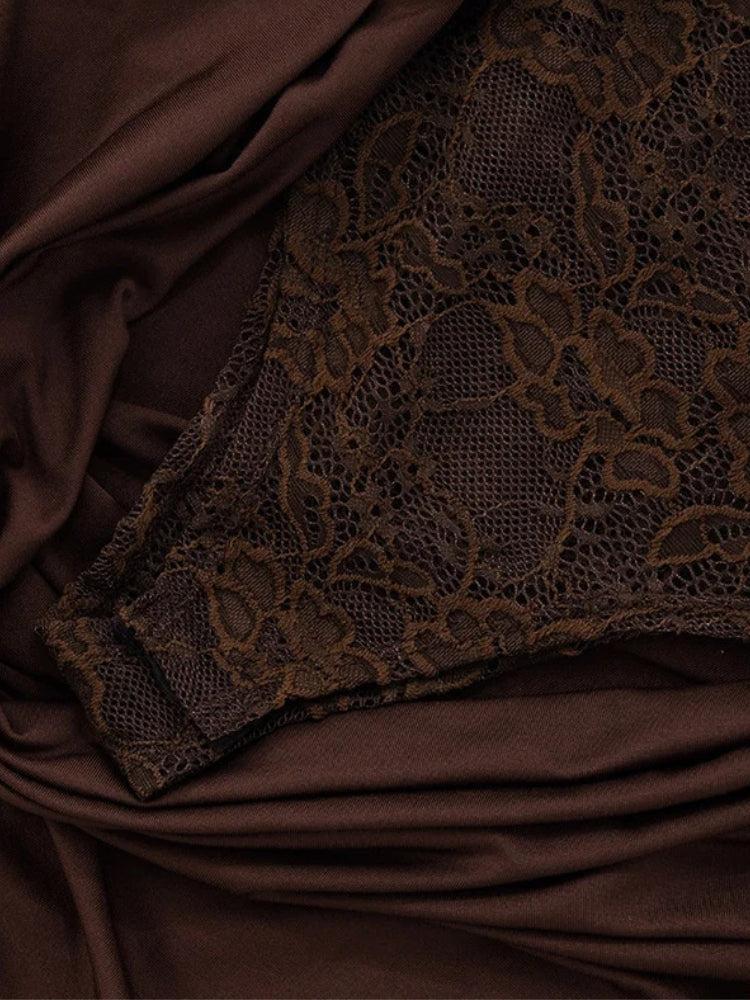 Lace Bodice Maxi Dress