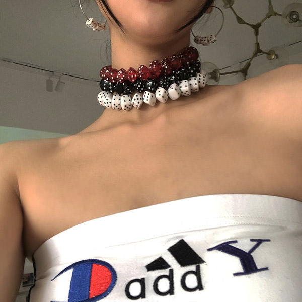 Lucky Roll Dice Choker