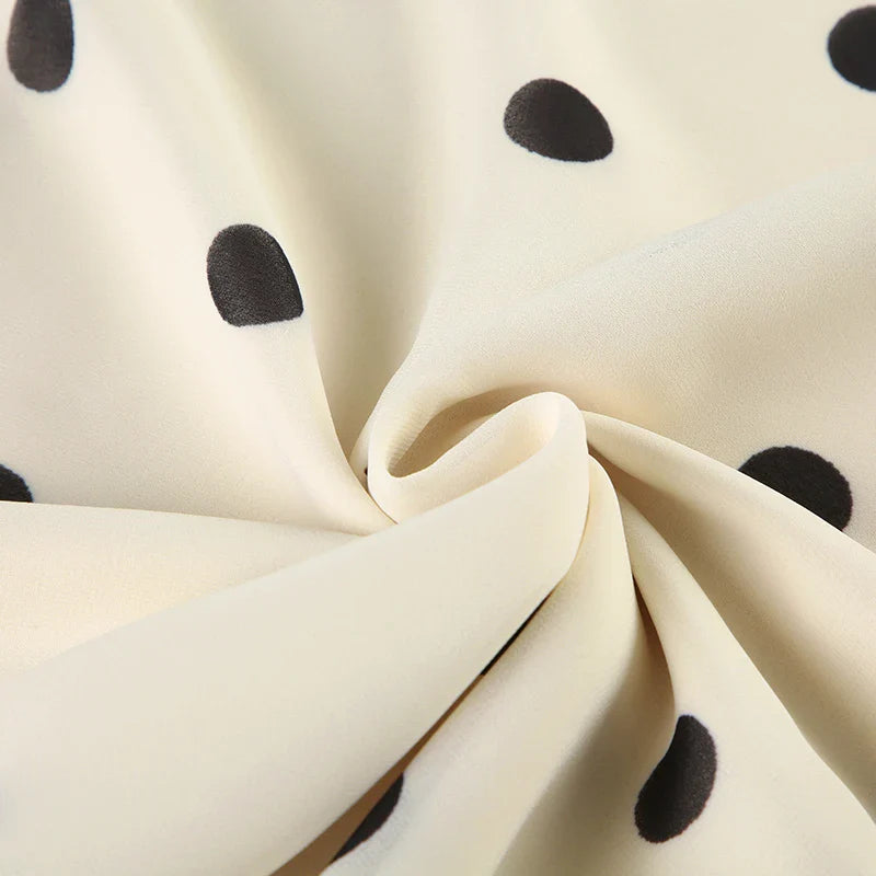 Old Money Polka Dot Midi Skirt