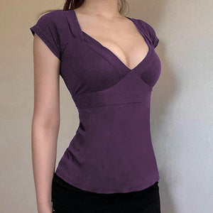 Plunge Tie Back Top