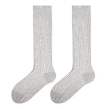 Basic Ribbed Knee High Socks