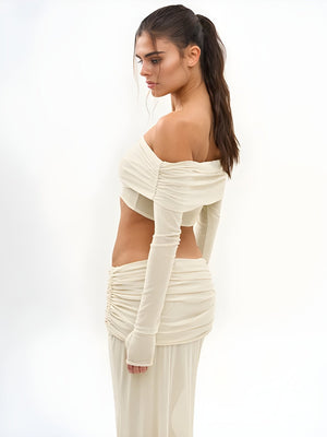 Strapless Top & Maxi Skirt Two Piece Set