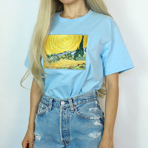 Wheat Field with Cypresses Tee