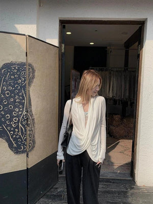 Wrap Lace Blouse