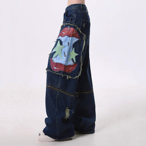 Apple Core Graffiti Cargo Jeans