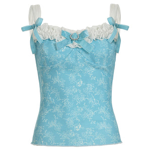 Baroque Style Satin Bustier Top