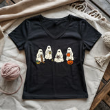 Ghost Stitchers Society Lady V-neck