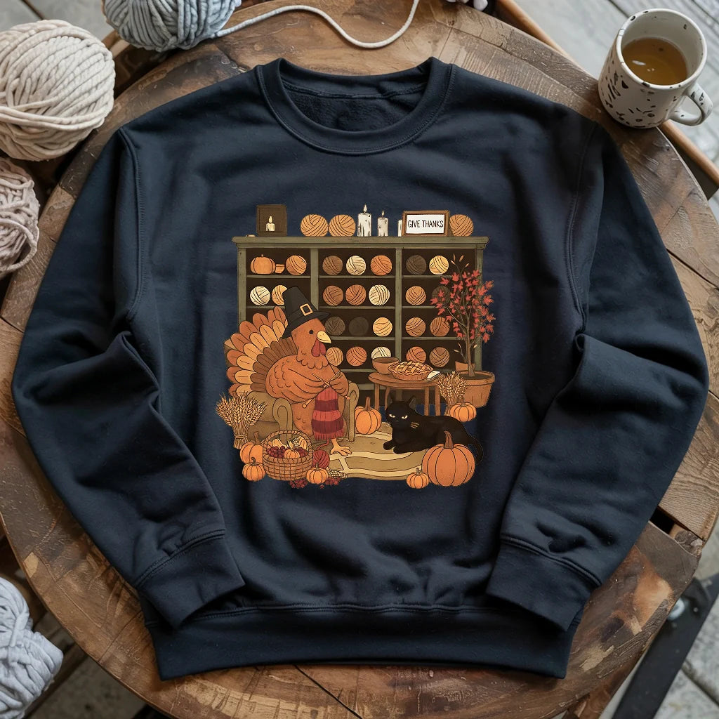 Knitting Turkey Sweatshirt