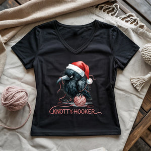 Knotty Hooker Lady V-neck