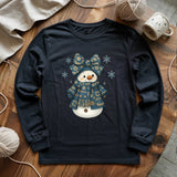 Snowman Crocheter Long Sleeve T-shirt
