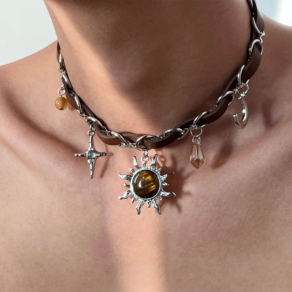 Black Star Charm Choker