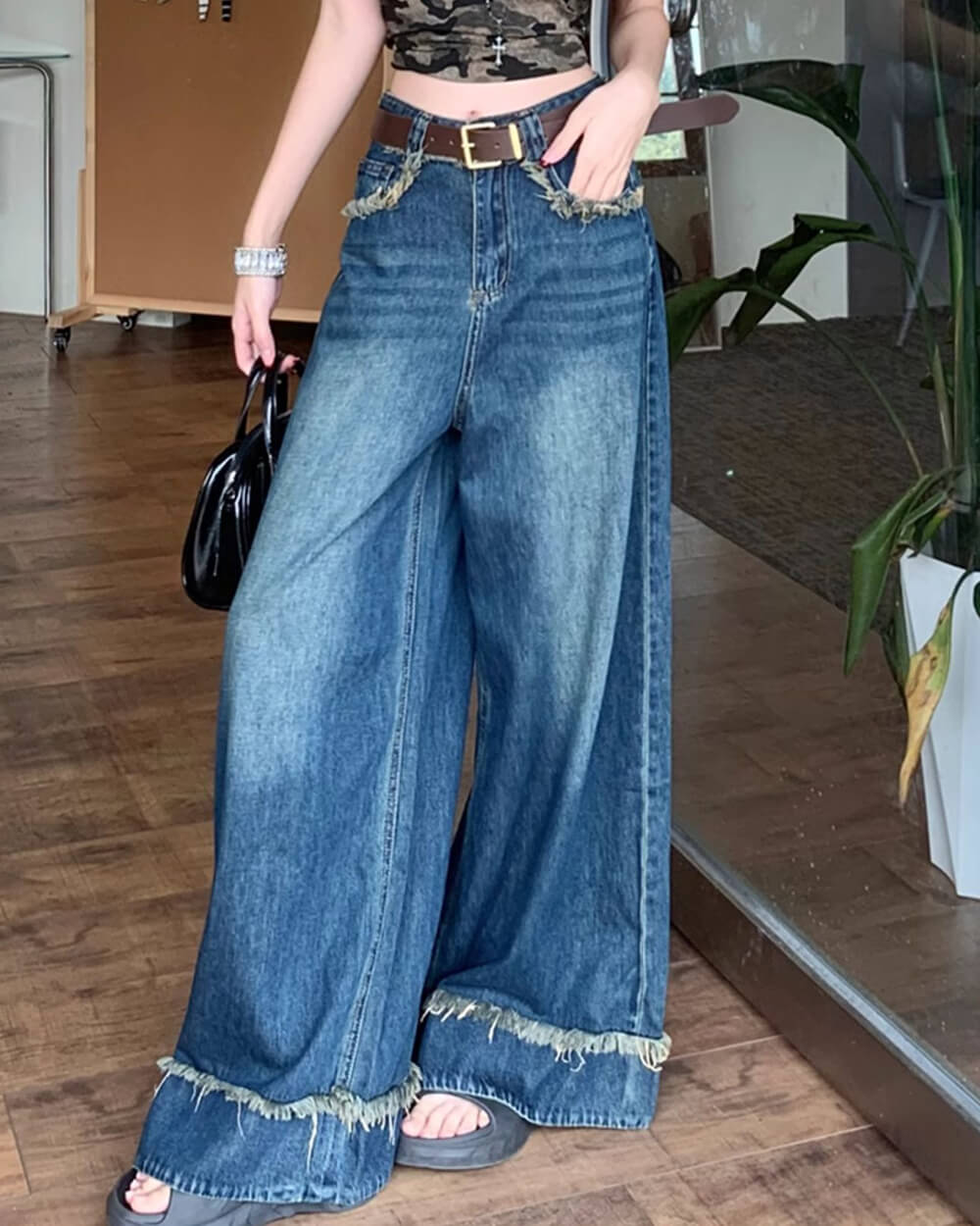 Teenage Drama Wide-Leg Jeans