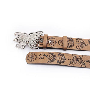 Wild West Butterfly Buckle Belt