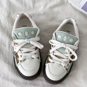 Cow Print Skater Sneakers