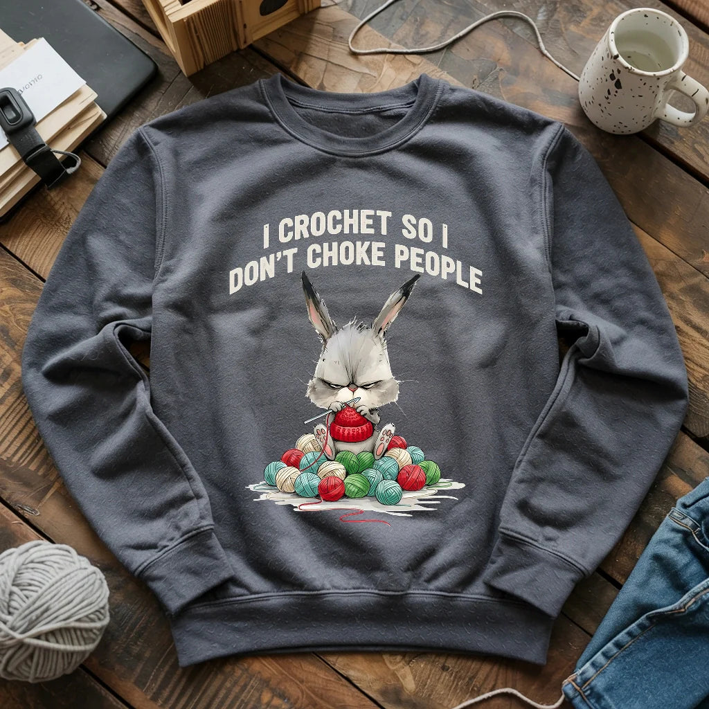 Crochet Not Choke Sweatshirt